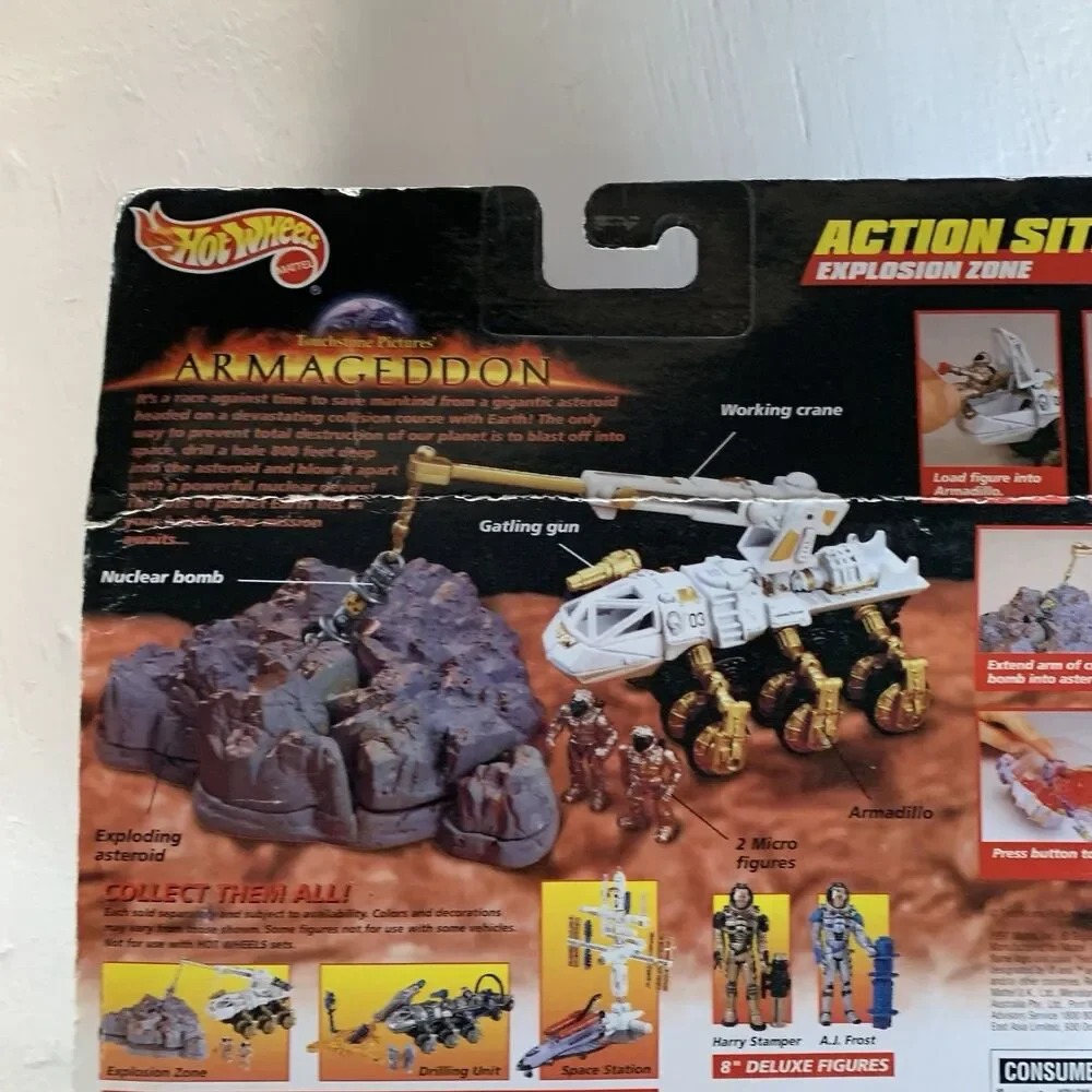Mattel Hot Wheels Armageddon Movie 1997 Action Sites Explosion Zone #19417 Rare